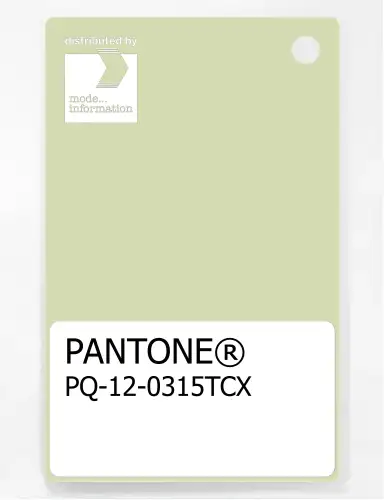 PANTONE® PLASTIC STANDARD CHIP PQ 12-0315 TCX White Jade