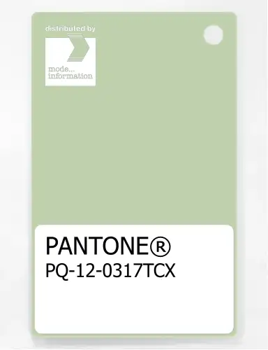 PANTONE® PLASTIC STANDARD CHIP PQ 12-0317 TCX Gleam