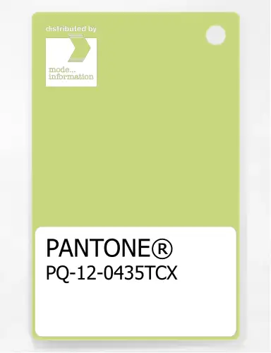 PANTONE® PLASTIC STANDARD CHIP PQ 12-0435 TCX Daiquiri Green