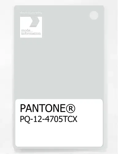 PANTONE® PLASTIC STANDARD CHIP PQ 12-4705 TCX Blue Blush