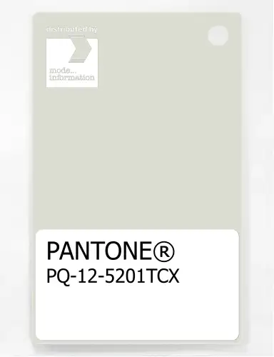 PANTONE® PLASTIC STANDARD CHIP PQ 12-5201 TCX Icicle