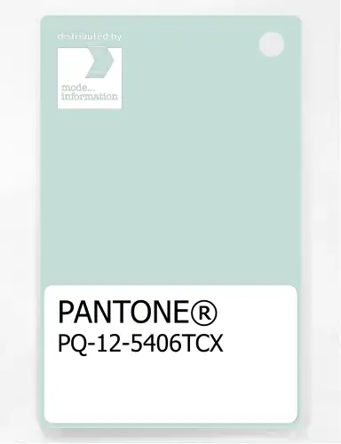 PANTONE® PLASTIC STANDARD CHIP PQ 12-5406 TCX Opal Blue