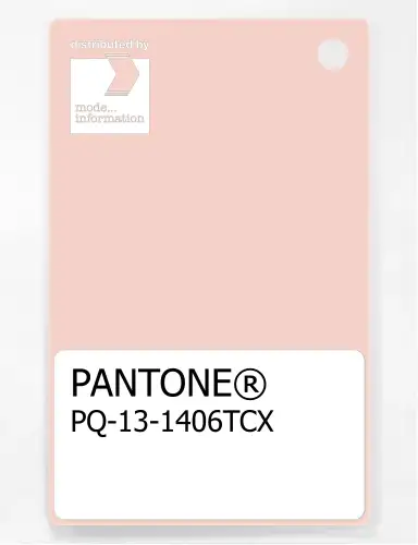 PANTONE® PLASTIC STANDARD CHIP PQ 13-1406 TCX Cloud Pink