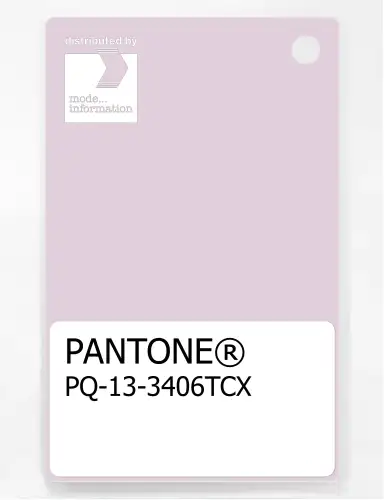 PANTONE® PLASTIC STANDARD CHIP PQ 13-3406 TCX Orchid Ice