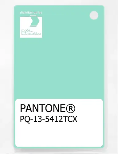 PANTONE® PLASTIC STANDARD CHIP PQ 13-5412 TCX Beach Glass