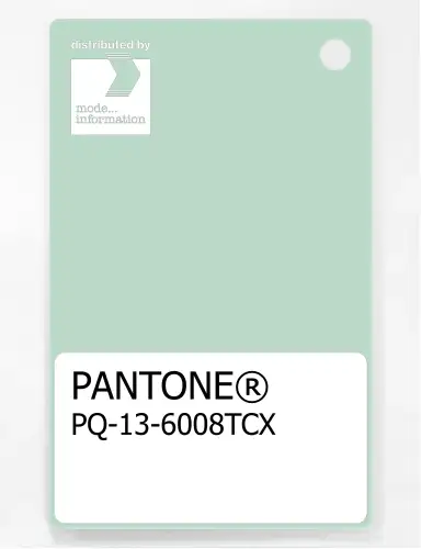 PANTONE® PLASTIC STANDARD CHIP PQ 13-6008 TCX Misty Jade