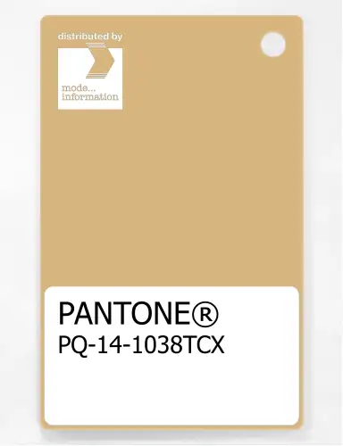 PANTONE® PLASTIC STANDARD CHIP PQ 14-1038 TCX New Wheat