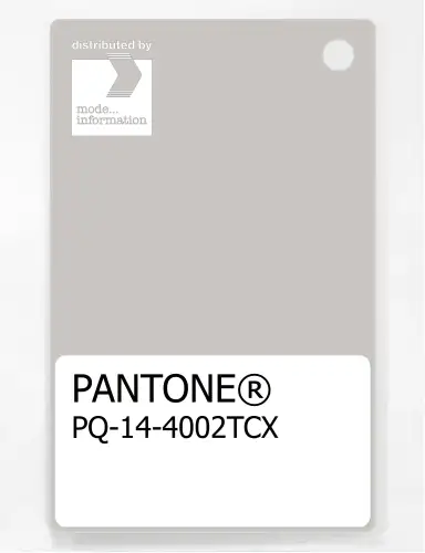 PANTONE® PLASTIC STANDARD CHIP PQ 14-4002 TCX Wind Chime