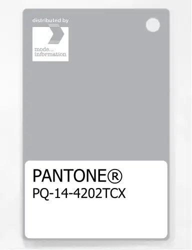 PANTONE® PLASTIC STANDARD CHIP PQ 14-4202 TCX Harbor Mist