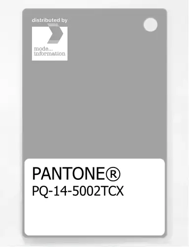 PANTONE® PLASTIC STANDARD CHIP PQ 14-5002 TCX Silver
