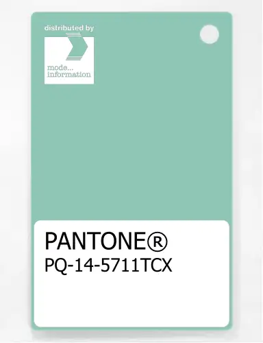 PANTONE® PLASTIC STANDARD CHIP PQ 14-5711 TCX Ocean Wave
