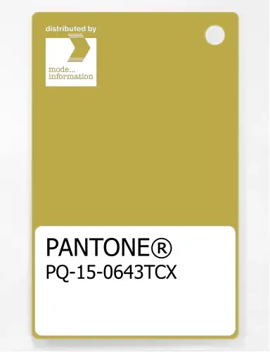 PANTONE® PLASTIC STANDARD CHIP PQ 15-0643 TCX Cress Green