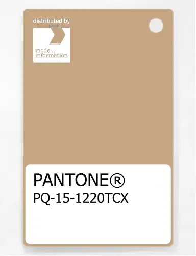 PANTONE® PLASTIC STANDARD CHIP PQ 15-1220 TCX Lattè