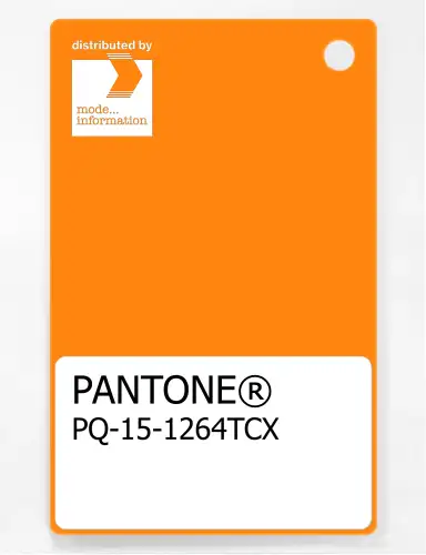 PANTONE® PLASTIC STANDARD CHIP PQ 15-1264 TCX Turmeric