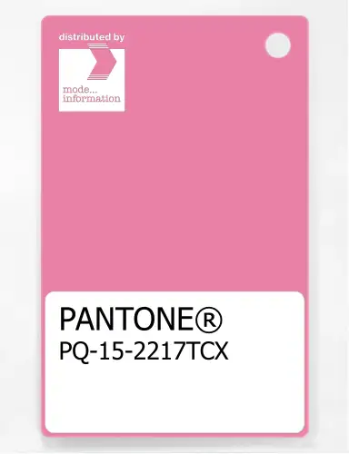 PANTONE® PLASTIC STANDARD CHIP PQ 15-2217 TCX Aurora Pink