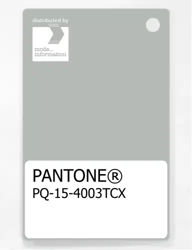 PANTONE® PLASTIC STANDARD CHIP PQ 15-4003 TCX Storm Gray