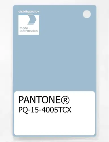 PANTONE® PLASTIC STANDARD CHIP PQ 15-4005 TCX Dream Blue