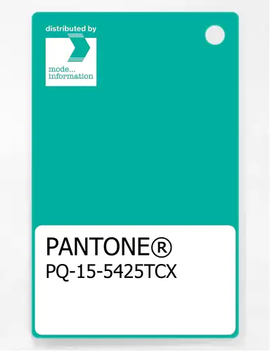 PANTONE® PLASTIC STANDARD CHIP PQ 15-5425 TCX Atlantis