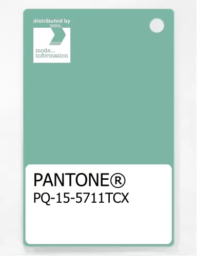 PANTONE® PLASTIC STANDARD CHIP PQ 15-5711 TCX Dusty Jade Green