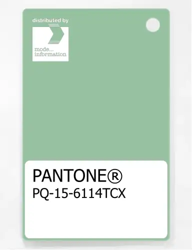PANTONE® PLASTIC STANDARD CHIP PQ 15-6114 TCX Hemlock
