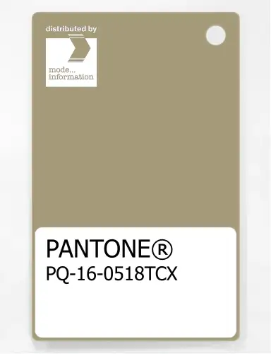 PANTONE® PLASTIC STANDARD CHIP PQ 16-0518 TCX Gray Green