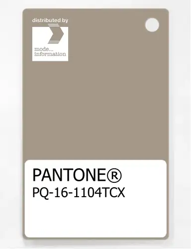 PANTONE® PLASTIC STANDARD CHIP PQ 16-1104 TCX Crockery
