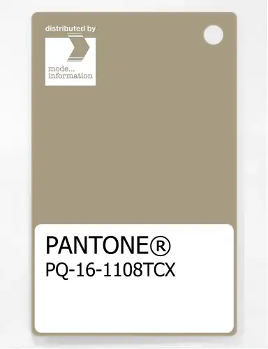 PANTONE® PLASTIC STANDARD CHIP PQ 16-1108 TCX Twill