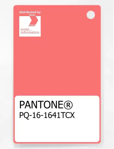 PANTONE® PLASTIC STANDARD CHIP PQ 16-1641 TCX Georgia Peach