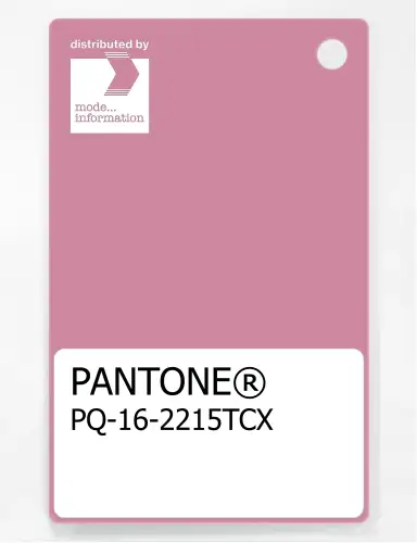 PANTONE® PLASTIC STANDARD CHIP PQ 16-2215 TCX Cashmere Rose