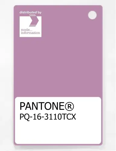 PANTONE® PLASTIC STANDARD CHIP PQ 16-3110 TCX Smoky Grape