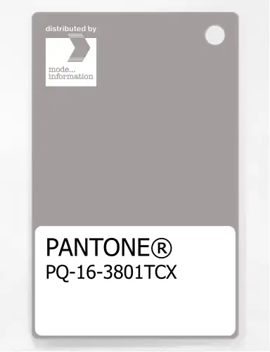 PANTONE® PLASTIC STANDARD CHIP PQ 16-3801 TCX Opal Gray