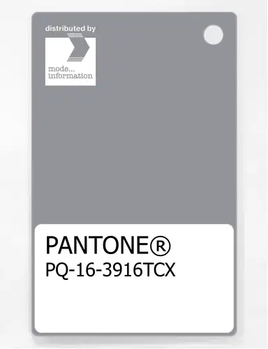 PANTONE® PLASTIC STANDARD CHIP PQ 16-3916 TCX Sleet