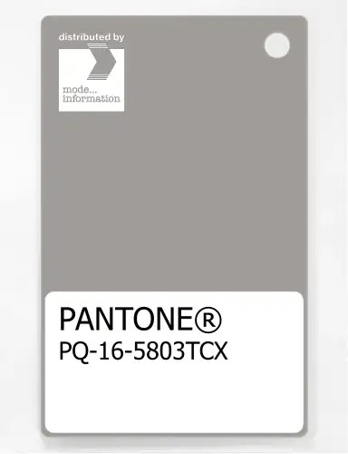 PANTONE® PLASTIC STANDARD CHIP PQ 16-5803 TCX Flint Gray