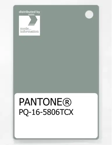 PANTONE® PLASTIC STANDARD CHIP PQ 16-5806 TCX Green Milieu