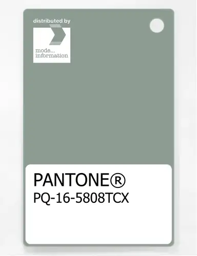 PANTONE® PLASTIC STANDARD CHIP PQ 16-5808 TCX Iceberg Green