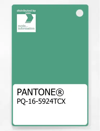 PANTONE® PLASTIC STANDARD CHIP PQ 16-5924 TCX Winter Green