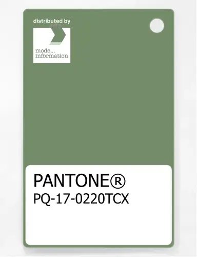 PANTONE® PLASTIC STANDARD CHIP PQ 17-0220 TCX Watercress