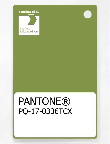 PANTONE® PLASTIC STANDARD CHIP PQ 17-0336 TCX Peridot