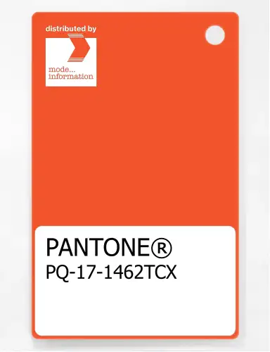 PANTONE® PLASTIC STANDARD CHIP PQ 17-1462 TCX Flame