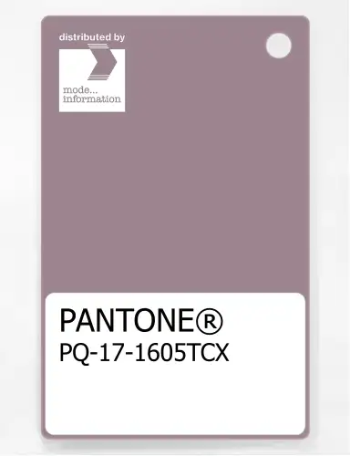 PANTONE® PLASTIC STANDARD CHIP PQ 17-1605 TCX Elderberry