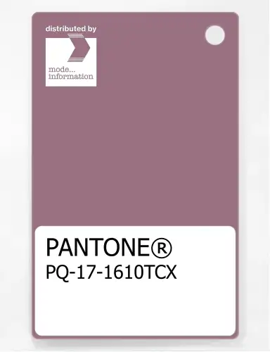 PANTONE® PLASTIC STANDARD CHIP PQ 17-1610 TCX Dusky Orchid