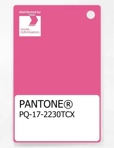 PANTONE® PLASTIC STANDARD CHIP PQ 17-2230 TCX Carmine Rose