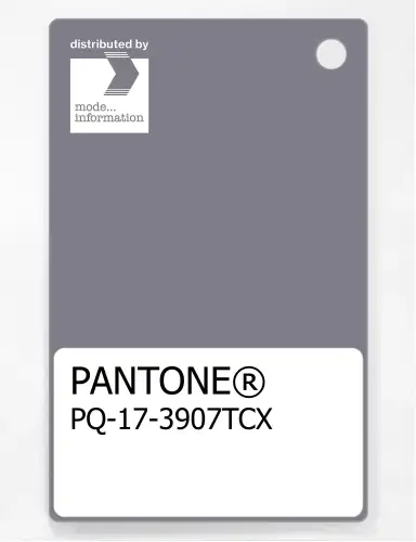 PANTONE® PLASTIC STANDARD CHIP PQ 17-3907 TCX Quicksilver