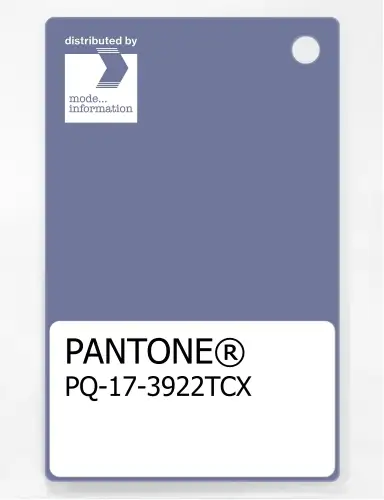PANTONE® PLASTIC STANDARD CHIP PQ 17-3922 TCX Blue Ice