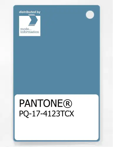 PANTONE® PLASTIC STANDARD CHIP PQ 17-4123 TCX Niagara