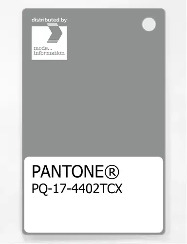 PANTONE® PLASTIC STANDARD CHIP PQ 17-4402 TCX Neutral Gray