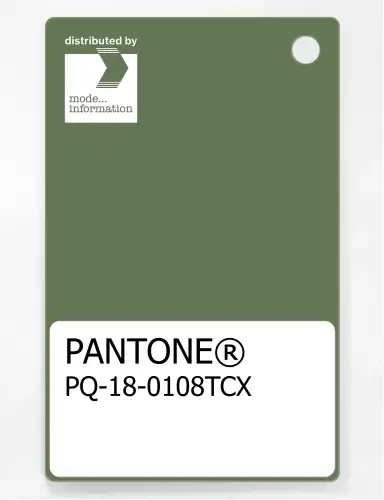 PANTONE® PLASTIC STANDARD CHIP PQ 18-0108 TCX Dill