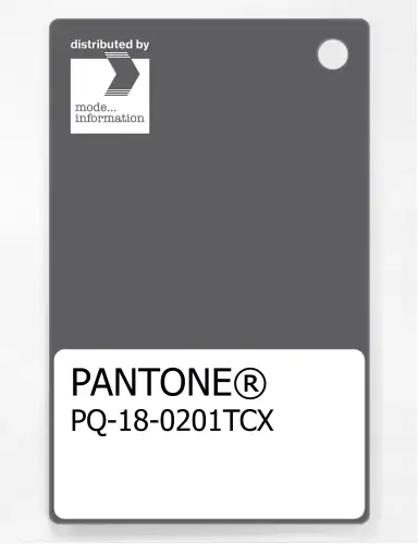 PANTONE® PLASTIC STANDARD CHIP PQ 18-0201 TCX Castlerock