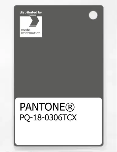 PANTONE® PLASTIC STANDARD CHIP PQ 18-0306 TCX Gunmetal