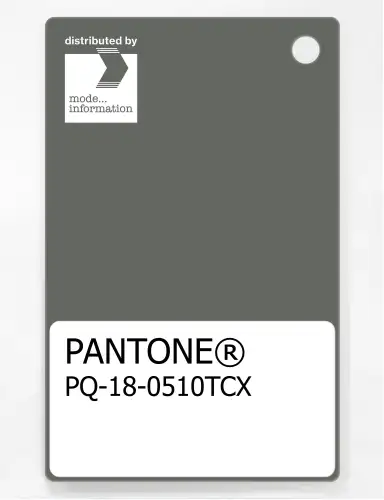 PANTONE® PLASTIC STANDARD CHIP PQ 18-0510 TCX Castor Gray
